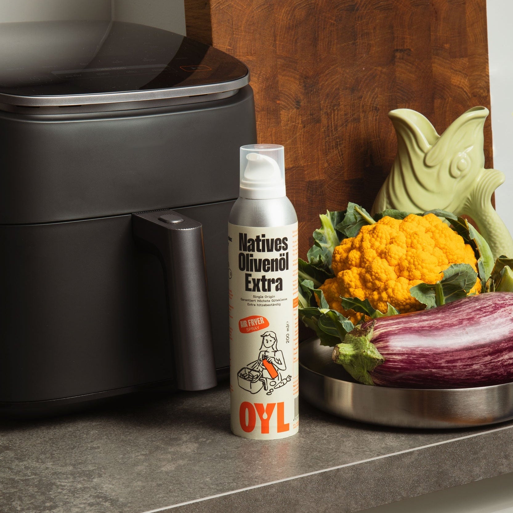 Knusprige Ergebnisse mit dem Air Fryer Spray von OYL